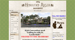 Desktop Screenshot of horatioalgersociety.net