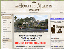 Tablet Screenshot of horatioalgersociety.net